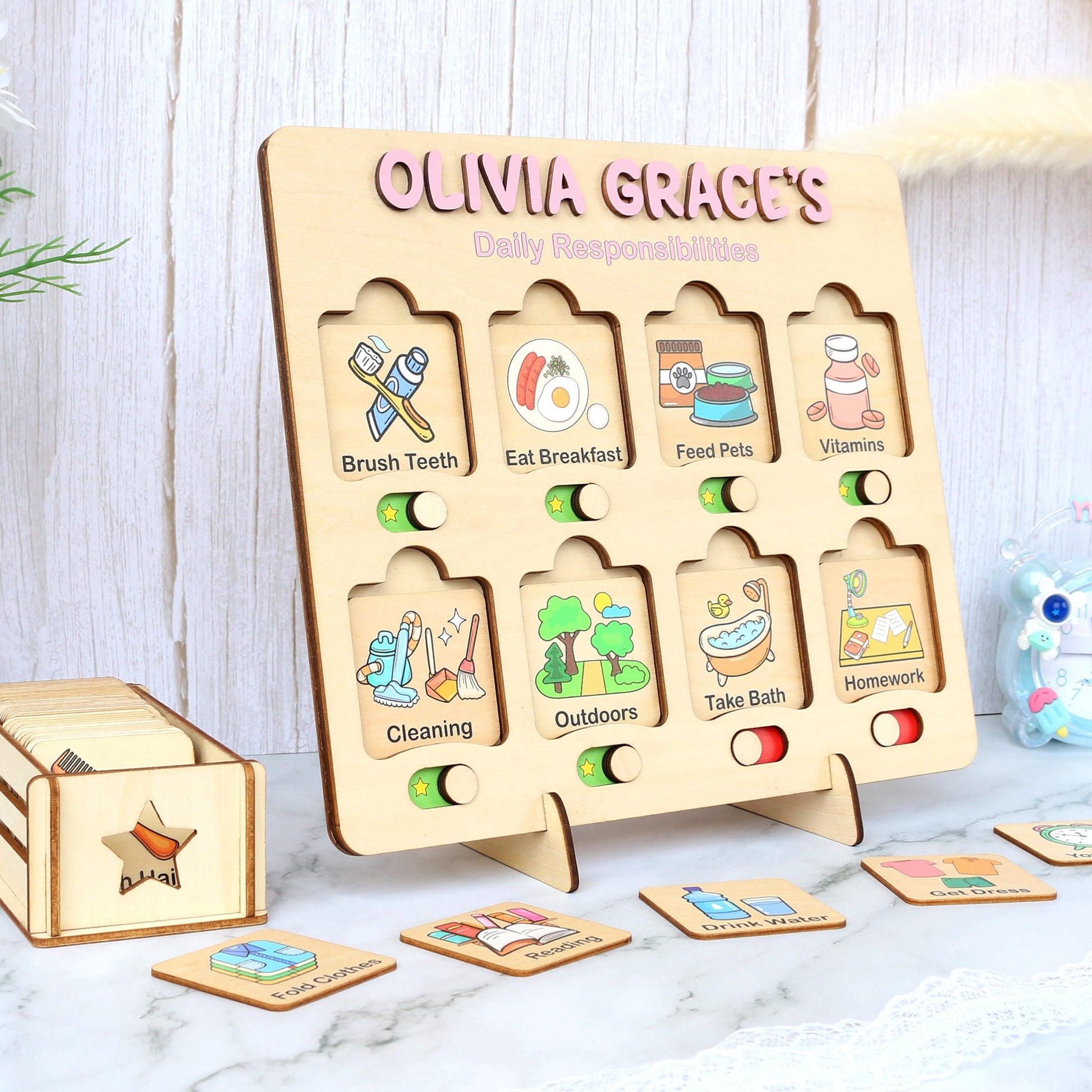 Chore Chart for Kids, Kids Daily Responsibilities Chart, Kids Chore Chart, Daily Checklist, Daily Task List, Toddler Routine Chart