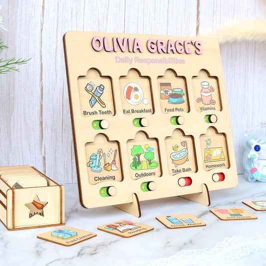 Chore Chart for Kids, Kids Daily Responsibilities Chart, Kids Chore Chart, Daily Checklist, Daily Task List, Toddler Routine Chart