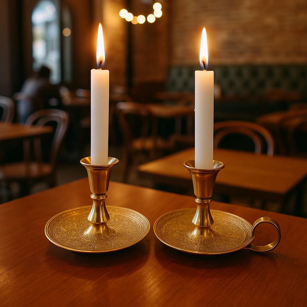 Handmade Moroccan Brass Candle Holders | Engraved Unlacquered Brass Pair | Boho Candlelight Decor | Artisan Table or Wall Sconces