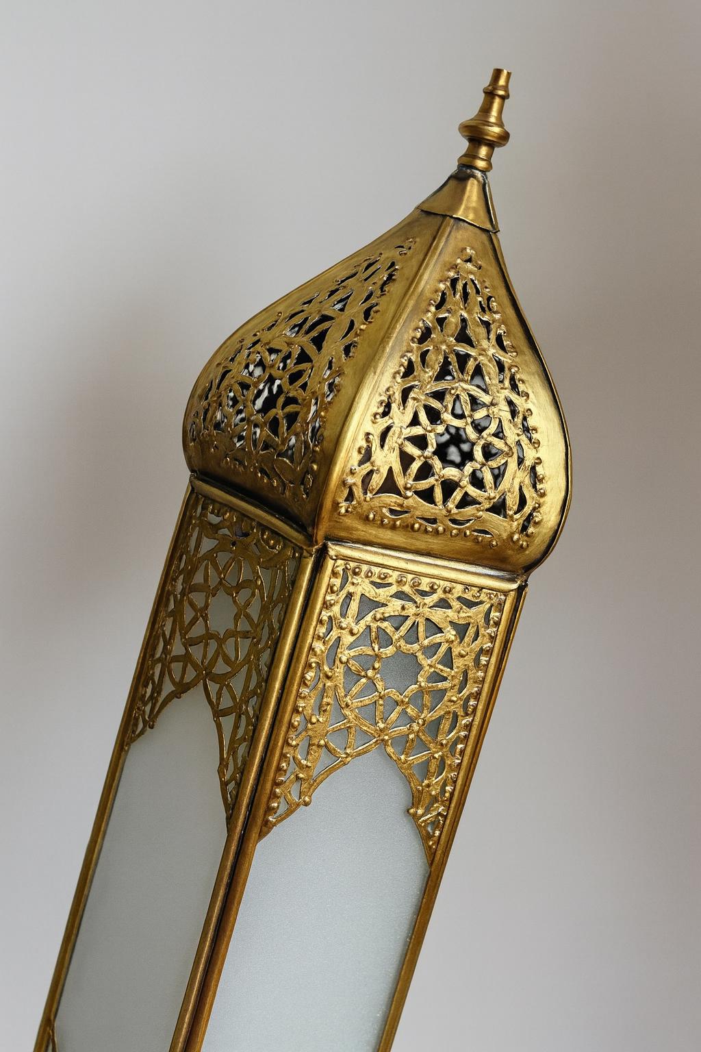 hanging Lantern/Candle holder handmade in Morocco. Best quality of Moroccan brass with protective coating